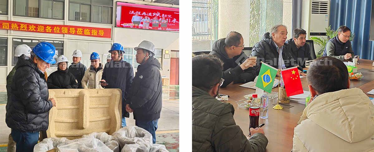 Brazilian Customers Visit PalletMach Molded Pallet Production Facility